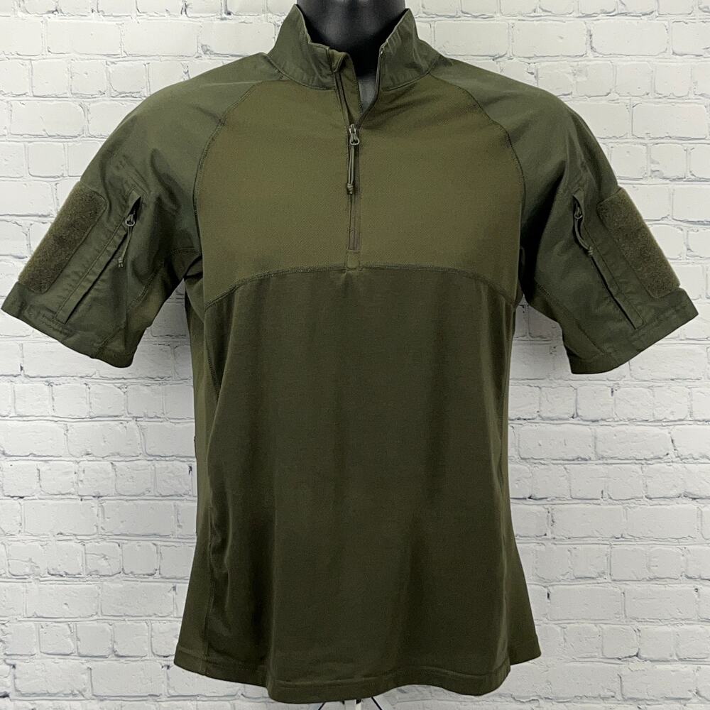 Condor Combat 1/4 Quarter Zip T Shirt S Small Green Short Sleeve Tactical Tee